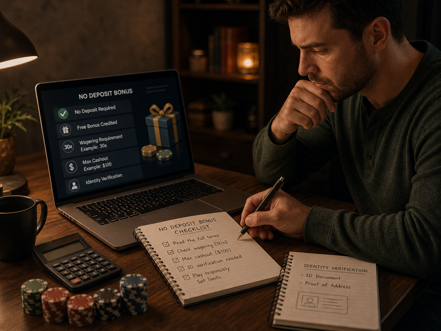 Casino101 cinematic 4:3 editorial image for no-deposit-bonus-guide